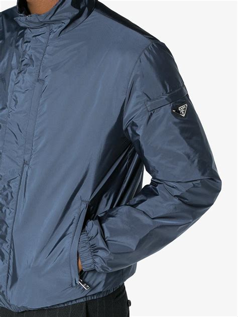 prada jacket mens blue|prada windbreaker jacket.